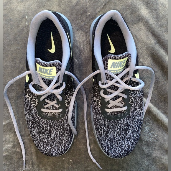 Nike Flex Contact Dark Obsidian Volt Sneaker Running Shoe Size 10 908995-402 - Picture 4 of 9